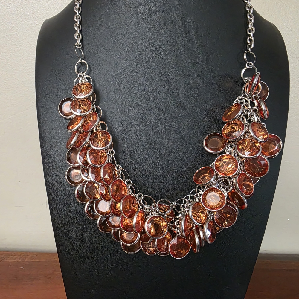 Bold, Playfull, Fun Orange Statement Necklace